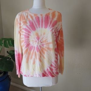 Jane and Delancey - Tie Dye Long Sleeve Round Neck Shirt   Size M  NWT!!